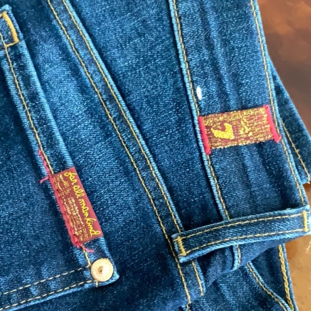 7 For all Mankind Ankle Skinny With Destroy Jeans - Size 25 - Womens